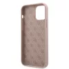 Guess Apple iPhone 12 Pro Max 2020 (6.7) Metal Triangle hátlapvédő tok Light Pink (GUHCP12LLSTMLP)