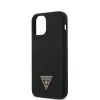Guess Apple iPhone 12 Mini 2020 (5.4) Metal Triangle hátlapvédő tok fekete (GUHCP12SLSTMBK)
