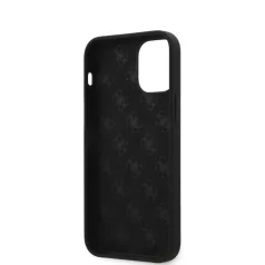   Guess Apple iPhone 12 Mini 2020 (5.4) Metal Triangle hátlapvédő tok fekete (GUHCP12SLSTMBK)