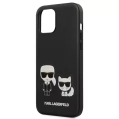   Karl Lagerfeld and Choupette Apple iPhone 12 Pro Max 2020 (6.7) hátlapvédő tok fekete (KLHCP12LPCUSKCBK)