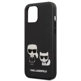   Karl Lagerfeld and Choupette Apple iPhone 12 Pro Max 2020 (6.7) hátlapvédő tok fekete (KLHCP12LPCUSKCBK)