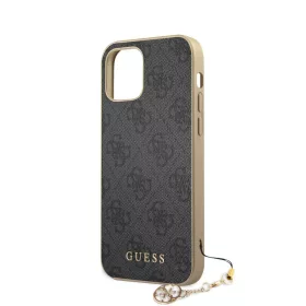   Guess Apple iPhone 12 Mini 2020 (5.4) 4G Charms hátlapvédő tok szürke (GUHCP12SGF4GGR)