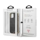 Guess Apple iPhone 12 Mini 2020 (5.4) 4G Charms hátlapvédő tok szürke (GUHCP12SGF4GGR)