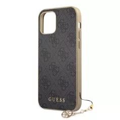   Guess Apple iPhone 12 Pro Max 2020 (6.7) Charms Hard Case hátlapvédő tok szürke (GUHCP12LGF4GGR)