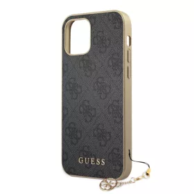   Guess Apple iPhone 12 Pro Max 2020 (6.7) Charms Hard Case hátlapvédő tok szürke (GUHCP12LGF4GGR)