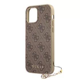   Guess Apple iPhone 12 / 12 Pro 2020 (6.1) Charms Hard Case hátlapvédő tok barna (GUHCP12MGF4GBR)