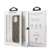 Guess Apple iPhone 12 Pro Max 2020 (6.7) 4G Charms Case hátlapvédő tok barna (GUHCP12LGF4GBR)