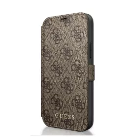   Guess Apple iPhone 12 Mini 2020 (5.4) oldalra nyíló könyv tok barna (GUFLBKSP12S4GB)