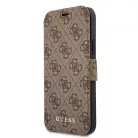 Guess Apple iPhone 12 Pro Max 2020 (6.7) oldalra nyíló könyv tok barna (GUFLBKSP12L4GB)