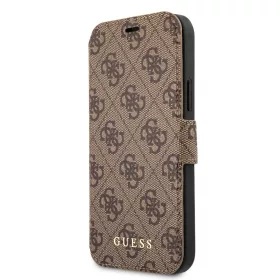   Guess Apple iPhone 12 Pro Max 2020 (6.7) oldalra nyíló könyv tok barna (GUFLBKSP12L4GB)