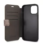 Guess Apple iPhone 12 Pro Max 2020 (6.7) oldalra nyíló könyv tok barna (GUFLBKSP12L4GB)