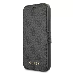   Guess Apple iPhone 12 Pro Max 2020 (6.7) oldalra nyíló könyv tok fekete (GUFLBKSP12L4GG)