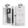 Karl Lagerfeld Apple iPhone 12 Mini 2020 (5.4) Glitter Head hátlapvédő tok fekete (KLHCP12SGLBK)