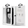 Karl Lagerfeld Apple iPhone 12 / 12 Pro 2020 (6.1) Glitter Head hátlapvédő tok fekete (KLHCP12MGLBK)
