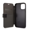 Karl Lagerfeld Apple iPhone 12 Pro Max 2020 (6.7) Saffiano Iconic oldalra nyíló könyv tok fekete (KLFLBKP12LIKMSBK)