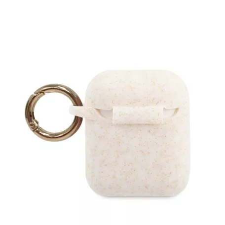 Guess Apple AirPods 1 / 2 szilikon tok fehér (GUACCSILGLWH)