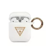 Guess Apple AirPods 1 / 2 szilikon tok fehér (GUACA2LSTLWH)