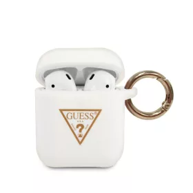 Guess Apple AirPods 1 / 2 szilikon tok fehér (GUACA2LSTLWH)