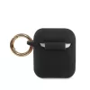 Guess Apple AirPods 1 / 2 szilikon tok fekete (GUACA2LSTLBK)