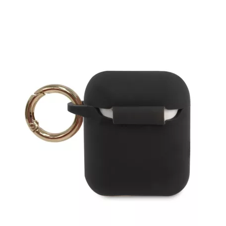 Guess Apple AirPods 1 / 2 szilikon tok fekete (GUACA2LSTLBK)
