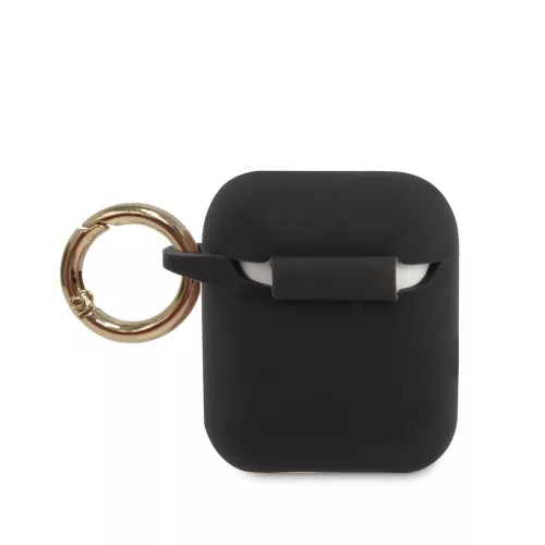 Guess Apple AirPods 1 / 2 szilikon tok fekete (GUACA2LSTLBK)