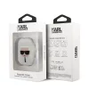 Karl Lagerfeld Apple AirPods 1/2 szilikon tok fehér (KLACCSILKHWH)