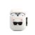 Karl Lagerfeld Choupette Apple AirPods 1/2 szilikon tok fehér (KLACA2SILCHWH)