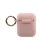 Guess Apple AirPods 1 / 2 szilikon tok pink (GUACA2LSTLPI)