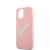 Guess Apple iPhone 12 Mini 2020 (5.4) Silicone Vintage Green Script hátlapvédő tok pink (GUHCP12SLSVSPG)