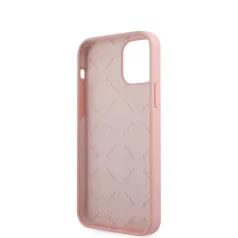   Guess Apple iPhone 12 Mini 2020 (5.4) Silicone Vintage Green Script hátlapvédő tok pink (GUHCP12SLSVSPG)