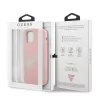Guess Apple iPhone 12 Pro Max 2020 (6.7) Silicone Vintage Green Script hátlapvédő tok pink (GUHCP12LLSVSPG)