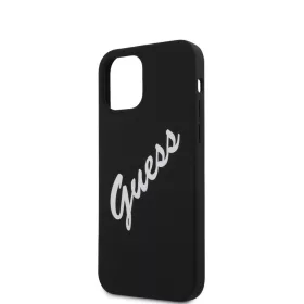   Guess Apple iPhone 12 Mini 2020 (5.4) hátlapvédő tok fekete (GUHCP12SLSVSBW)