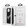 Guess Apple iPhone 12 / 12 Pro 2020 (6.1) hátlapvédő tok fekete (GUHCP12MLSVSBW)