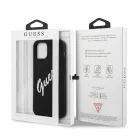 Guess Apple iPhone 12 / 12 Pro 2020 (6.1) hátlapvédő tok fekete (GUHCP12MLSVSBW)
