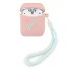 Guess Apple AirPods 1 / 2 szilikon tok pink (GUACA2LSVSPG)