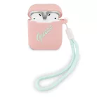 Guess Apple AirPods 1 / 2 szilikon tok pink (GUACA2LSVSPG)