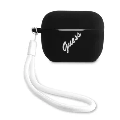 Guess Apple AirPods Pro szilikon tok fekete (GUACAPLSVSBW)