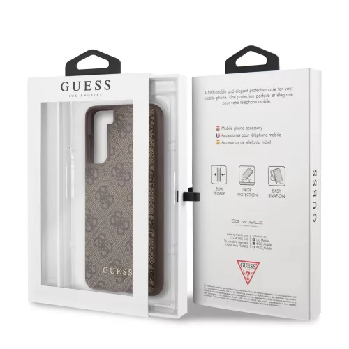 Guess Samsung G990 Galaxy S21 (2021) hátlapvédő tok barna (GUHCS21SG4GFBR)