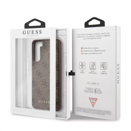 Guess Samsung G995 Galaxy S21 Plus (2021) hátlapvédő tok barna (GUHCS21MG4GFBR)