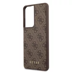   Guess Samsung G998 Galaxy S21 Ultra (2021) hátlapvédő tok barna (GUHCS21LG4GFBR)