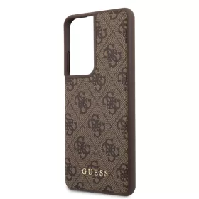   Guess Samsung G998 Galaxy S21 Ultra (2021) hátlapvédő tok barna (GUHCS21LG4GFBR)