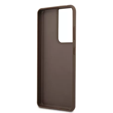 Guess Samsung G998 Galaxy S21 Ultra (2021) hátlapvédő tok barna (GUHCS21LG4GFBR)