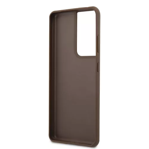 Guess Samsung G998 Galaxy S21 Ultra (2021) hátlapvédő tok barna (GUHCS21LG4GFBR)