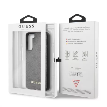 Guess Samsung G995 Galaxy S21 Plus (2021) hátlapvédő tok szürke (GUHCS21MG4GFGR)