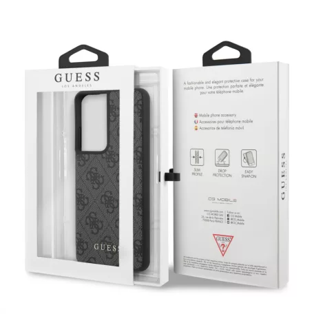 Guess Samsung G998 Galaxy S21 Ultra (2021) hátlapvédő tok szürke (GUHCS21LG4GFGR)