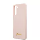 Guess Samsung G990 Galaxy S21 (2021) Metal Logo hátlapvédő tok pink (GUHCS21SLSLMGLP)