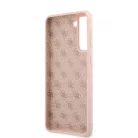 Guess Samsung G990 Galaxy S21 (2021) Metal Logo hátlapvédő tok pink (GUHCS21SLSLMGLP)