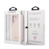 Guess Samsung G990 Galaxy S21 (2021) Metal Logo hátlapvédő tok pink (GUHCS21SLSLMGLP)