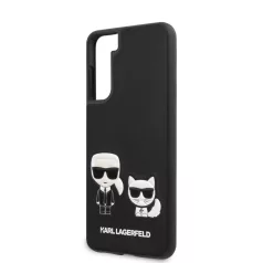   Karl Lagerfeld and Choupette Samsung G995 Galaxy S21 Plus (2021) hátlapvédő tok fekete (KLHCS21MPCUSKCBK)