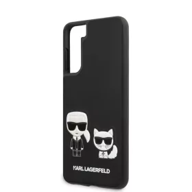   Karl Lagerfeld and Choupette Samsung G995 Galaxy S21 Plus (2021) hátlapvédő tok fekete (KLHCS21MPCUSKCBK)